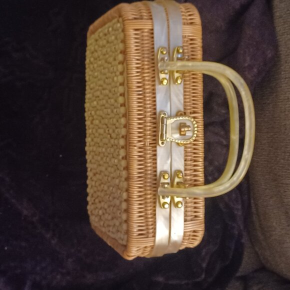 Vintage beaded bakelite purse - Picture 4 of 5